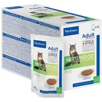 Virbac Veterinary HPM Adult - Nourriture humide pour chat stérilisé - Saumon 1020 g