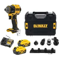 DeWalt Perceuse visseuse à têtes multiples XR 18V - 2 batteries 5Ah - Li-Ion Brushless - - DCD803P2T-QW