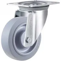 Tarsus Roulette pivotante 125 mm. Tpe extra ruhig