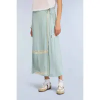 Semicouture pour femme. S6SU68 Jupe Bonnie bleue (44), Casuel, Acétate