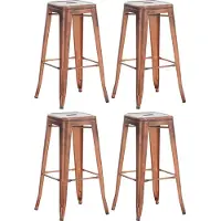 CLP lot de 4 tabourets de bar Joshua