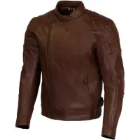 Merlin Blouson en cuir de moto Chester D3O Cafe, marron, S