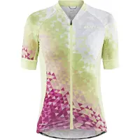 Craft Maillot de Cyclisme Craft Women Adv Endurance Graphic Jersey Multi-Giallo-S