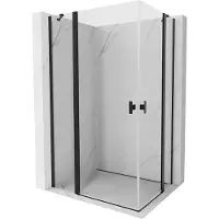 Mexen Mist Duo cabine de douche pivotante 95 x 85 cm, transparent, noir - 8A4-095-085-70-00