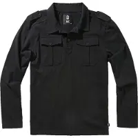 Brandit Willis Long Sleeve Polo Noir XL Homme