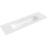 Mexen Vela lavabo encastré 161 x 46,5 cm, blanc brillant - 25231600