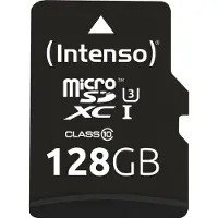 Intenso microSDXC 128GB Class 10 UHS-I Professional - Extended Capacity SD (MicroSDHC) 128 Go Classe 10