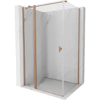 Mexen Mist T cabine de douche à charnières 70 x 100 cm, transparent, cuivre brossé - 8A4T-070-100-65-00