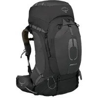 Osprey - Sac à dos de trekking - Atmos AG 65 Black pour Homme - Taille L/XL - Noir