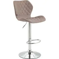CLP Tabouret de bar Cork tissu chromé