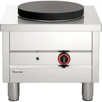 Bartscher Réchaud Sur Pieds Électrique - Inox - Plaque De Ø400mm - 5kW - 570x590x515(h)mm