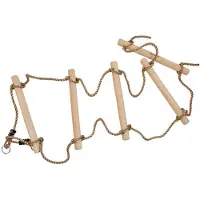 4IQ KAXL Échelle de corde 1.95m, 5 échelons, 2 suspensions, corde PP10 320.001.011.001