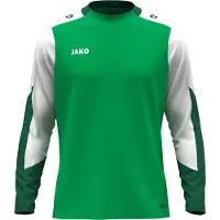 Jako T-shirt long unisexe Dynamic - 8870, Couleur:vert/blanc/vert foncé, Taille:M