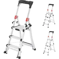 Hailo TL100 TopLine Alu Escabeau télescopique 5 marches