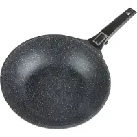 GSW Wok en fonte d'aluminium - - EASY CLICK - 28 cm - Compatible induction