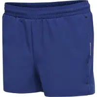 Hummel Pantalon de sport 'Move' bleu foncé / gris argenté / blanc
