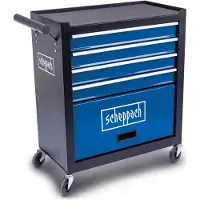 Scheppach Servante d'atelier TW1300 | charge max. 120 kg | 695 x 335 x 755 mm | 4 tiroirs & 1 compartiment à outils, 4 roues à roulement facile