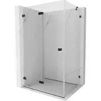Mexen Lunar-F cabine de douche pliante gauche 85 x 80 cm, transparent, noir - 836-085-080-70-00-L