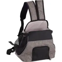 Flamingo Sac de transport ventral taupe Xanty pour chat et petit chien
