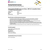 DeLOCK Câble RP-SMA femelle vers MHF-I – 50 Ohm