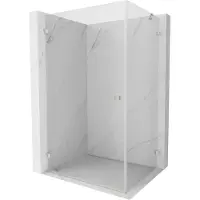 Mexen Lunar-B cabine de douche pivotante gauche 95 x 90 cm, transparent, nickel brossé - 832-095-090-97-00-L