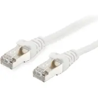 Equip Câble patch Cat6A S/FTP 2xRJ45 2.00m blanc LSZH Polybag