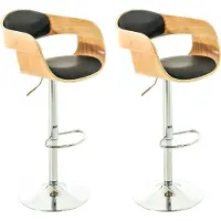 CLP lot de 2 tabourets de bar Kingston en similicuir