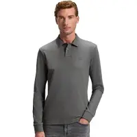 HUGO BOSS pour homme. 50507704 Polo gris Passerby (4XL), Casuel, Coton, Manche longue