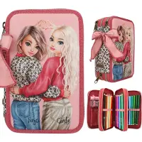 Depesche Malette à crayons TOPModel 3 compartiments LEOHEART pour l'école et la créativité