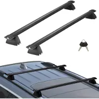 Vevor Barres de Toit Transversales 2PCs Compatible avec JEEP GRAND CHEROKEE 2011-2021 Porte-Bagages Voiture en Aluminium Charge 90,7 kg Galerie de Toit Verrouillable Installation Facile pour Voyage