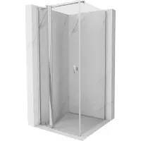 Mexen Mist T cabine de douche pivotante 80 x 80 cm, transparent, chrome - 8A4T-080-080-01-00