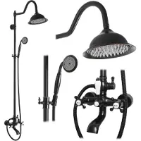 REA Kit De Douche Bergamo Old Black