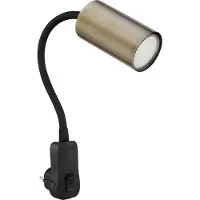 Globo Lampe noire Robby Douille en laiton