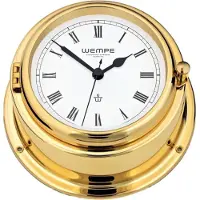 Wempe - CW310012 - Horloge de marine à quartz - 150mm - laiton - chiffres romains - BREMEN II