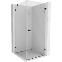 Mexen Lunar-B cabine de douche battante droite 90 x 90 cm, transparent, noire - 832-090-090-70-00-P