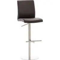 CLP Tabouret de bar Cadiz similicuir acier inoxydable