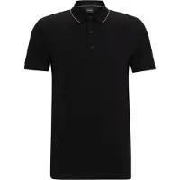BOSS pour homme. 50506195 Polo Paule4 noir (S), Casuel, Coton, Manche courte