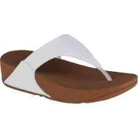 FitFlop Lulu Leather Flip Flops Blanc EU 38 Femme