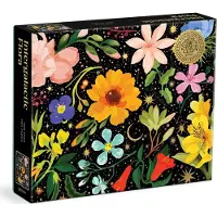 Galison Intergalactic Flora 1000 Piece Foil Puzzle