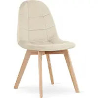 Leobert Chaise - - Bora - Velours Beige - 44,5 X 54 X 81,5 Cm