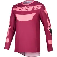Alpinestars Maillot RACER RIWAY, (rouge foncé/corail, taille L)