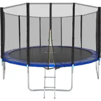 TecTake Trampoline Garfunky Ø 427 cm, GS avec filet de sécurité