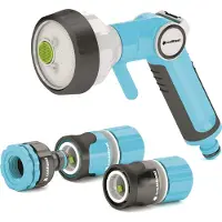 Cellfast Kit d'arrosage de jardin Ergo – 4 fonctions – 3/4" – Ergonomique – Tête de pulvérisation haut de gamme