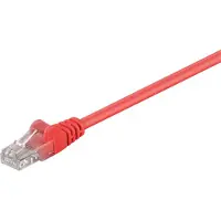Goobay Intellinet - Cordon de raccordement - RJ-45 (M) pour RJ-45 (M) - 10 m - UTP - CAT 5e - démarré, sans crochet - rouge