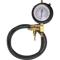 SW-Stahl Manomètre avec tuyau, 0 - 8 bar 26073L-M