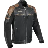 Difi Memphis Blouson de moto en cuir / textile