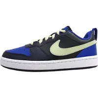 Nike Chaussures de sport Court Borough Low pour enfants, baskets bleues, modèle décontracté