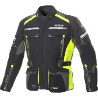 Büse Highland 2 blouson textile moto, noir/gris/jaune, Short 30