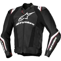 Alpinestars Missile Ignition V3 VESTE DE COMBINAISON CUIR Noir/Blanc 52 homme