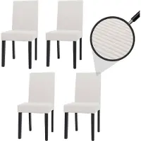 MCW Chaise de salle à manger Littau Velours (lot de 4)